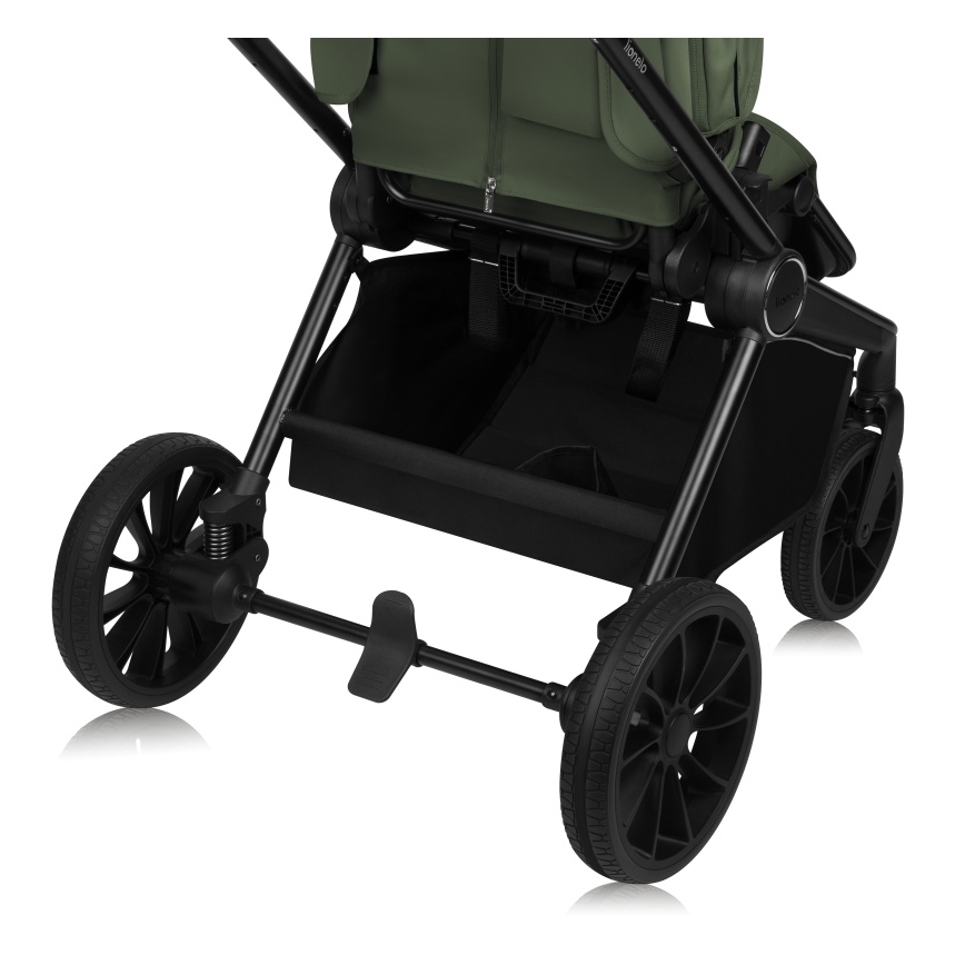 Lionelo - Kombineret barnevogn 2i1 MIKA PLUS Green Olive
