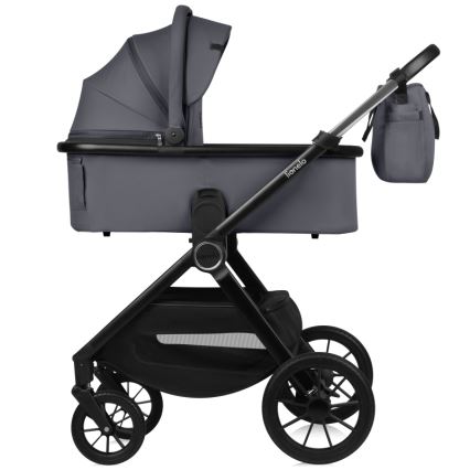 Lionelo - Kombineret barnevogn 3-i-1 LAYLA Grey Stone