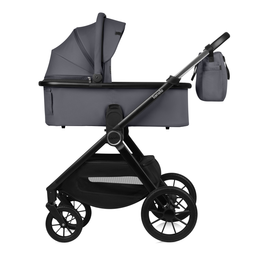 Lionelo - Kombineret barnevogn 3-i-1 LAYLA Grey Stone