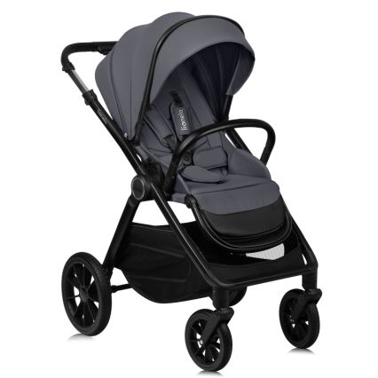 Lionelo - Kombineret barnevogn 3-i-1 LAYLA Grey Stone