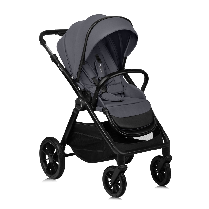 Lionelo - Kombineret barnevogn 3-i-1 LAYLA Grey Stone
