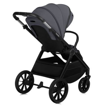 Lionelo - Kombineret barnevogn 3-i-1 LAYLA Grey Stone