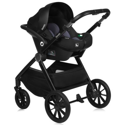 Lionelo - Kombineret barnevogn 3-i-1 LAYLA Grey Stone