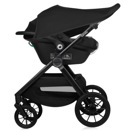 Lionelo - Kombineret barnevogn 3-i-1 LAYLA Grey Stone