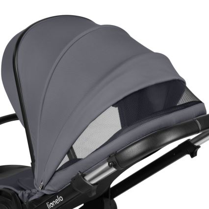 Lionelo - Kombineret barnevogn 3-i-1 LAYLA Grey Stone