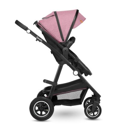 Lionelo - Kombineret klapvogn 2-i-1 AMBER Pink Rose
