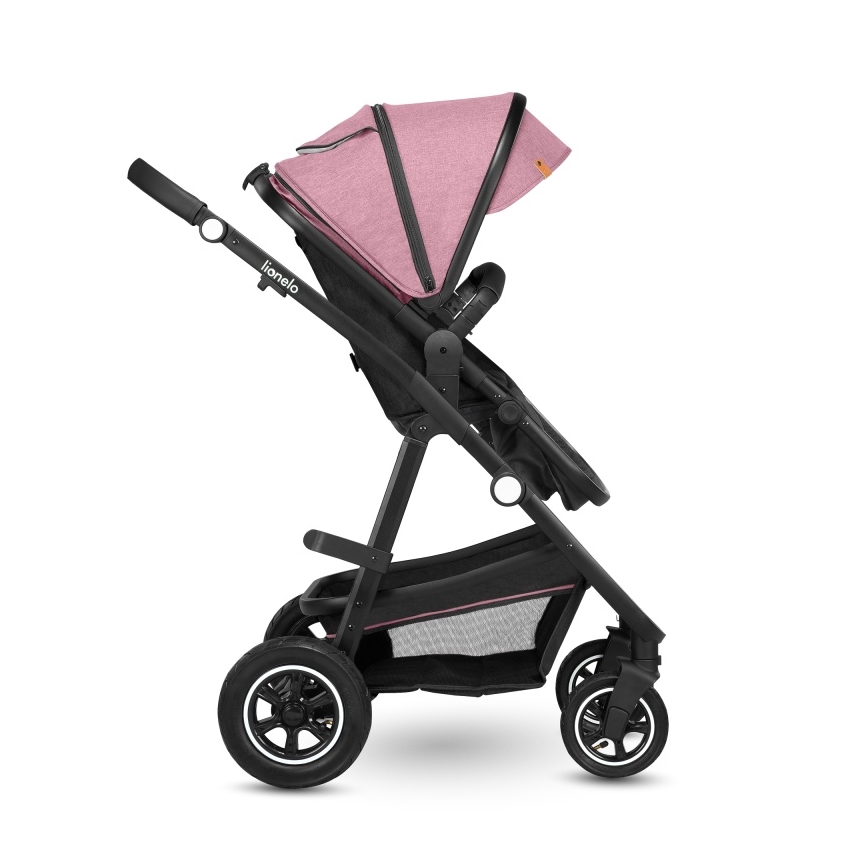 Lionelo - Kombineret klapvogn 2-i-1 AMBER Pink Rose
