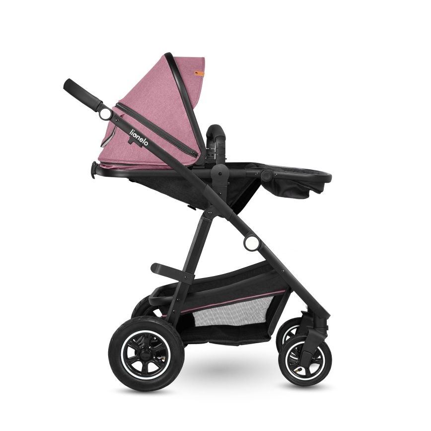 Lionelo - Kombineret klapvogn 2-i-1 AMBER Pink Rose
