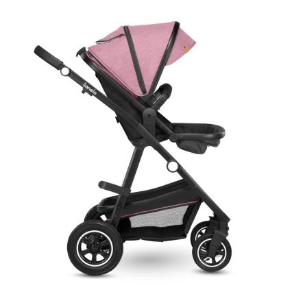 Lionelo - Kombineret klapvogn 2-i-1 AMBER Pink Rose