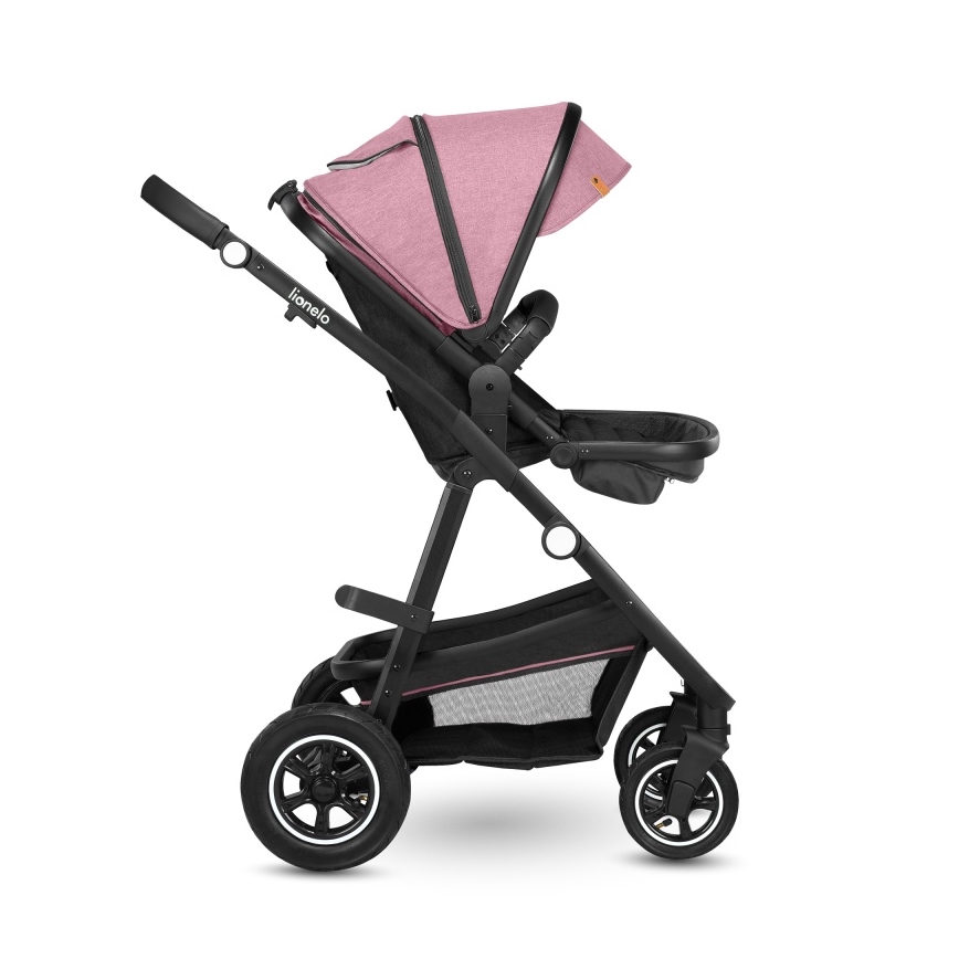 Lionelo - Kombineret klapvogn 2-i-1 AMBER Pink Rose