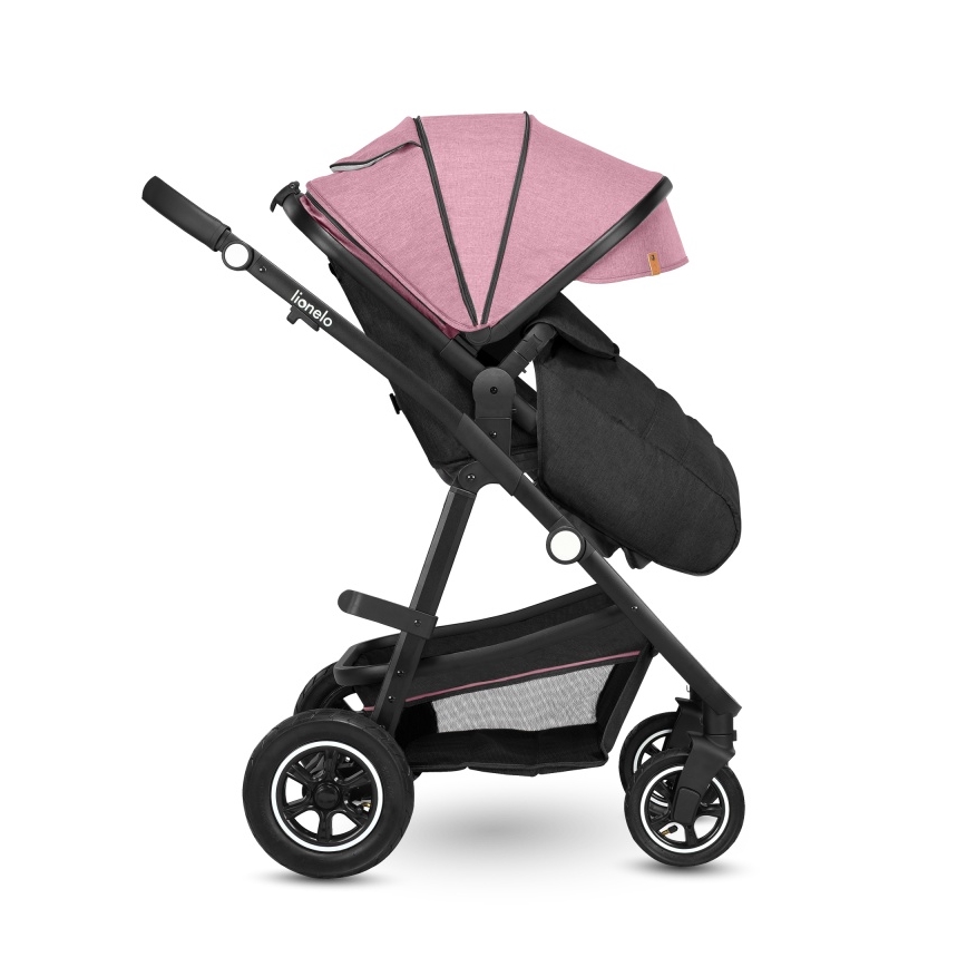 Lionelo - Kombineret klapvogn 2-i-1 AMBER Pink Rose