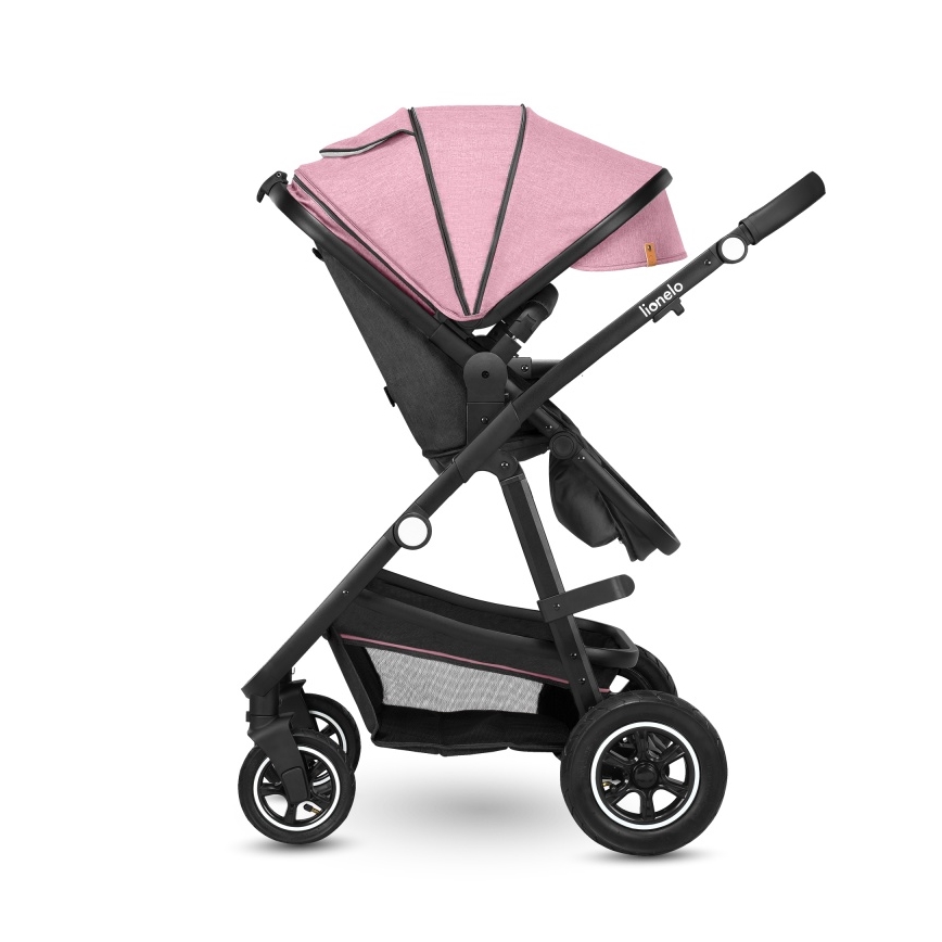 Lionelo - Kombineret klapvogn 2-i-1 AMBER Pink Rose