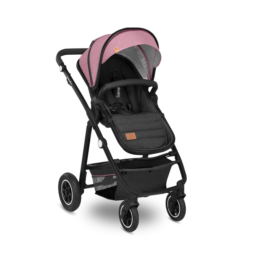 Lionelo - Kombineret klapvogn 2-i-1 AMBER Pink Rose