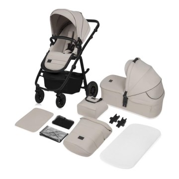 Lionelo - Kombineret klapvogn 2-i-1 AMBER PLUS Beige Sand