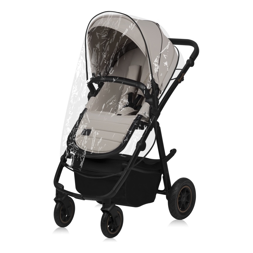 Lionelo - Kombineret klapvogn 2-i-1 AMBER PLUS Beige Sand