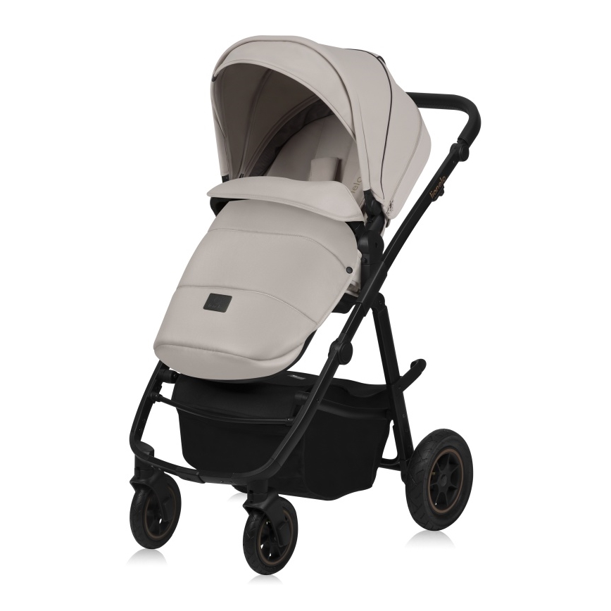 Lionelo - Kombineret klapvogn 2-i-1 AMBER PLUS Beige Sand