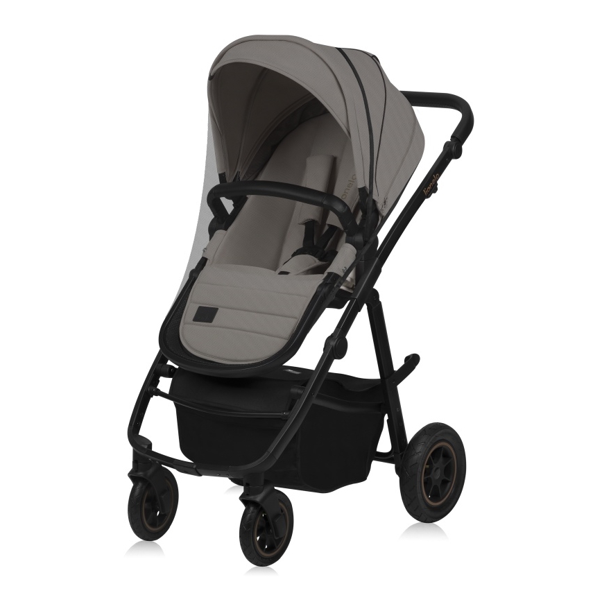 Lionelo - Kombineret klapvogn 2-i-1 AMBER PLUS Beige Sand