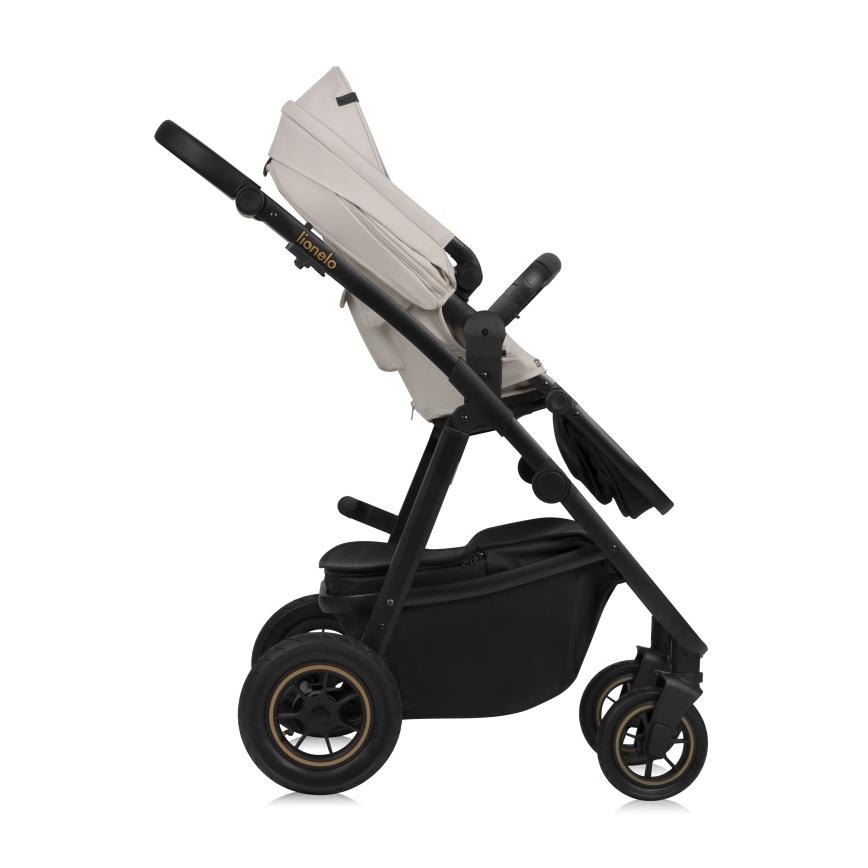 Lionelo - Kombineret klapvogn 2-i-1 AMBER PLUS Beige Sand