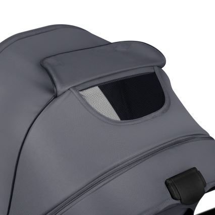 Lionelo - Kombineret klapvogn 2-i-1 AMBER PLUS Grå Grafit