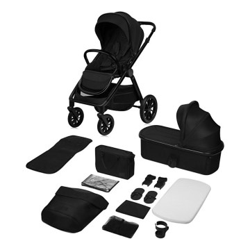 Lionelo - Kombineret klapvogn 2-i-1 LAYLA Black Onyx