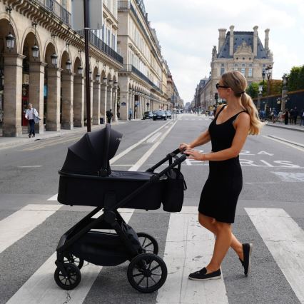 Lionelo - Kombineret klapvogn 2-i-1 LAYLA Black Onyx