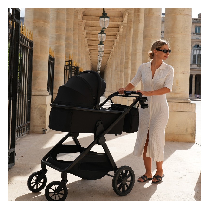 Lionelo - Kombineret klapvogn 2-i-1 LAYLA Black Onyx