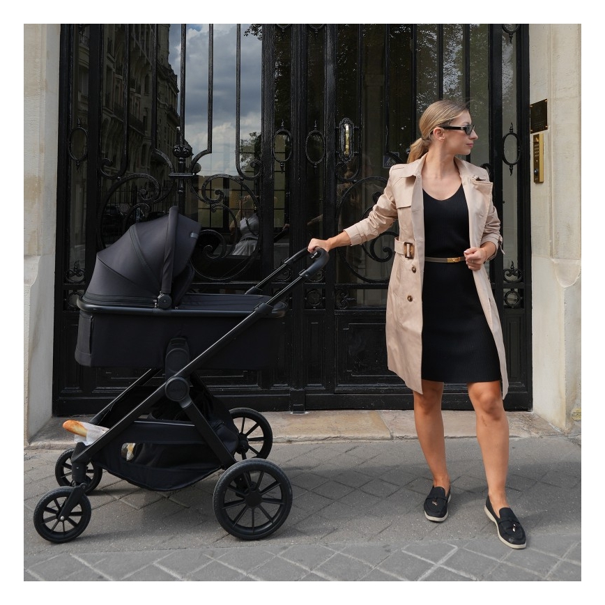 Lionelo - Kombineret klapvogn 2-i-1 LAYLA Black Onyx