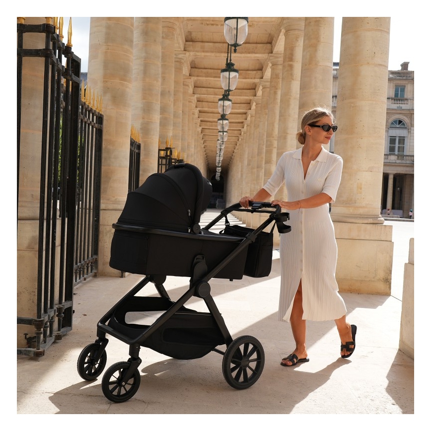 Lionelo - Kombineret klapvogn 2-i-1 LAYLA Black Onyx