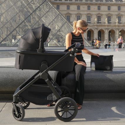 Lionelo - Kombineret klapvogn 2-i-1 LAYLA Black Onyx