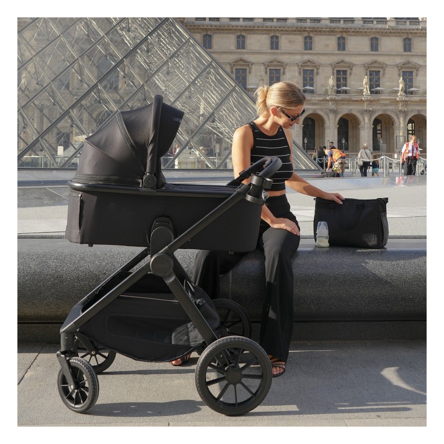 Lionelo - Kombineret klapvogn 2-i-1 LAYLA Black Onyx
