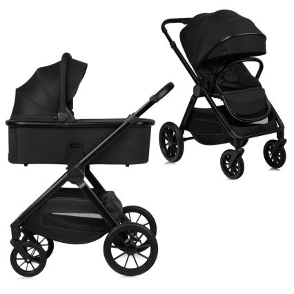 Lionelo - Kombineret klapvogn 2-i-1 LAYLA Black Onyx