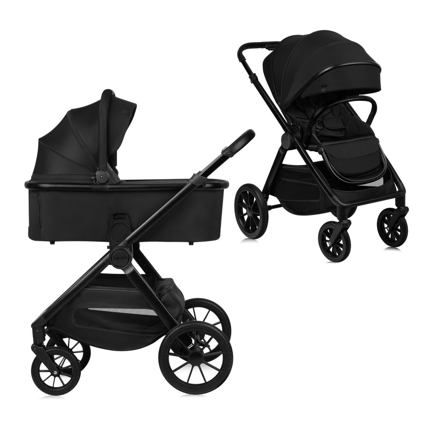 Lionelo - Kombineret klapvogn 2-i-1 LAYLA Black Onyx