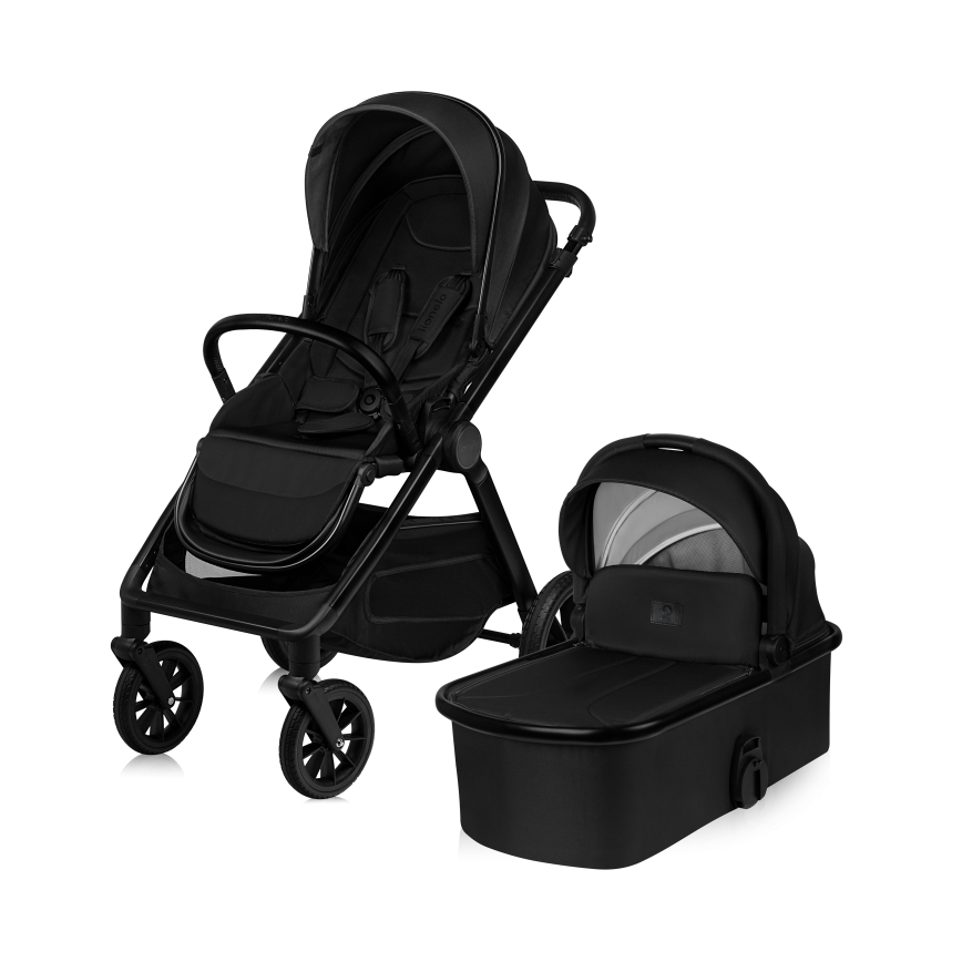 Lionelo - Kombineret klapvogn 2-i-1 LAYLA Black Onyx