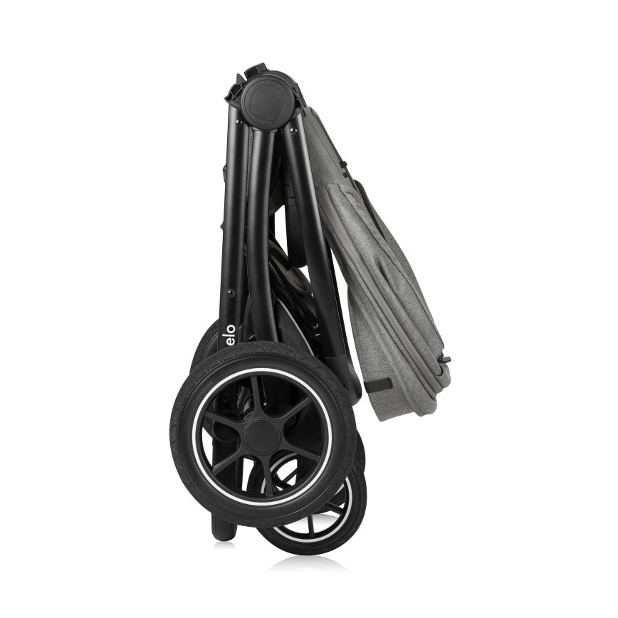 Lionelo - Kombineret klapvogn 2-i-1 MERIL Grey Stone