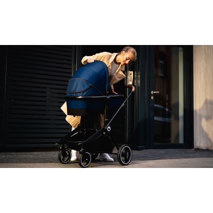 Lionelo - Kombineret klapvogn 2-i-1 MIKA Blue Navy
