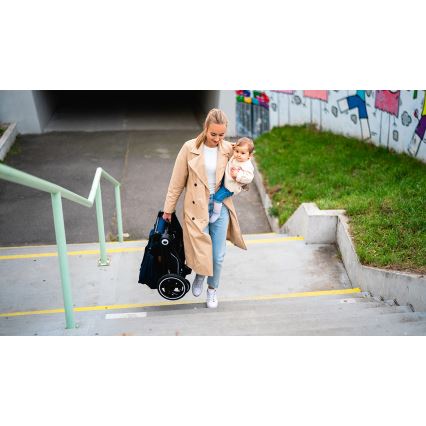 Lionelo - Kombineret klapvogn 2-i-1 MIKA Blue Navy