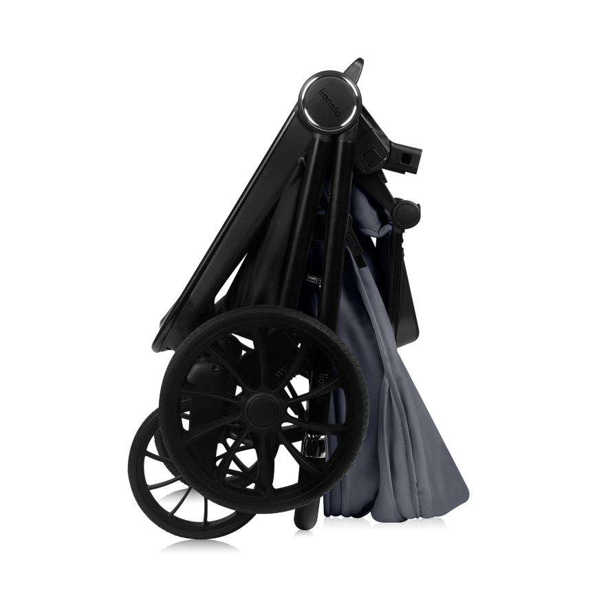 Lionelo - Kombineret klapvogn 2-i-1 MIKA PLUS Grey Stone