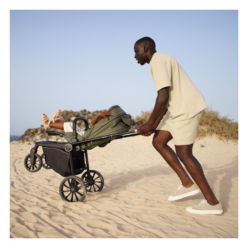 Lionelo - Kombineret klapvogn 2-i-1 MIKA PLUS Olivengrøn