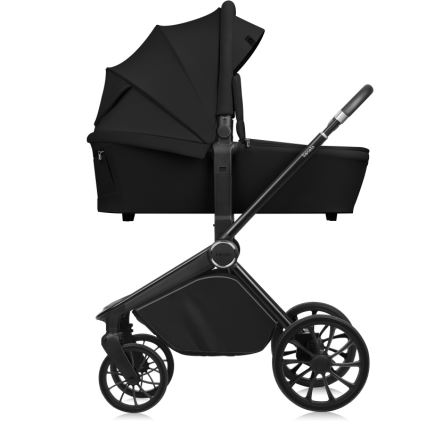Lionelo - Kombineret klapvogn 2-i-1 MIKA PLUS Sort Onyx
