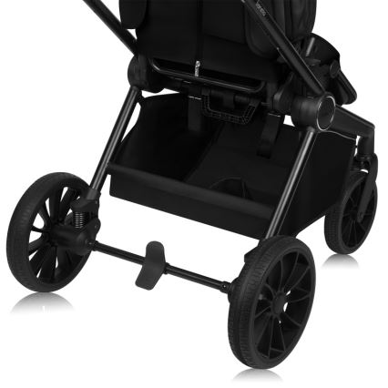 Lionelo - Kombineret klapvogn 2-i-1 MIKA PLUS Sort Onyx