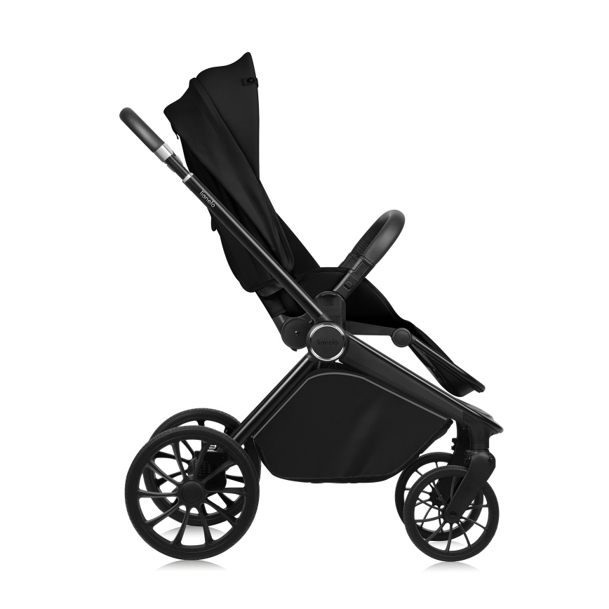 Lionelo - Kombineret klapvogn 2-i-1 MIKA PLUS Sort Onyx