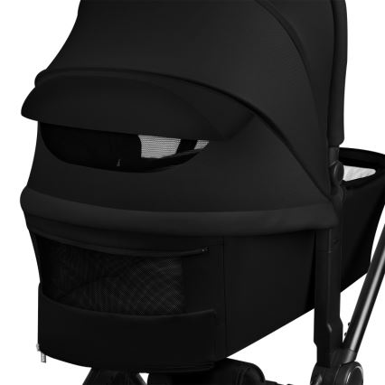 Lionelo - Kombineret klapvogn 2-i-1 MIKA PLUS Sort Onyx