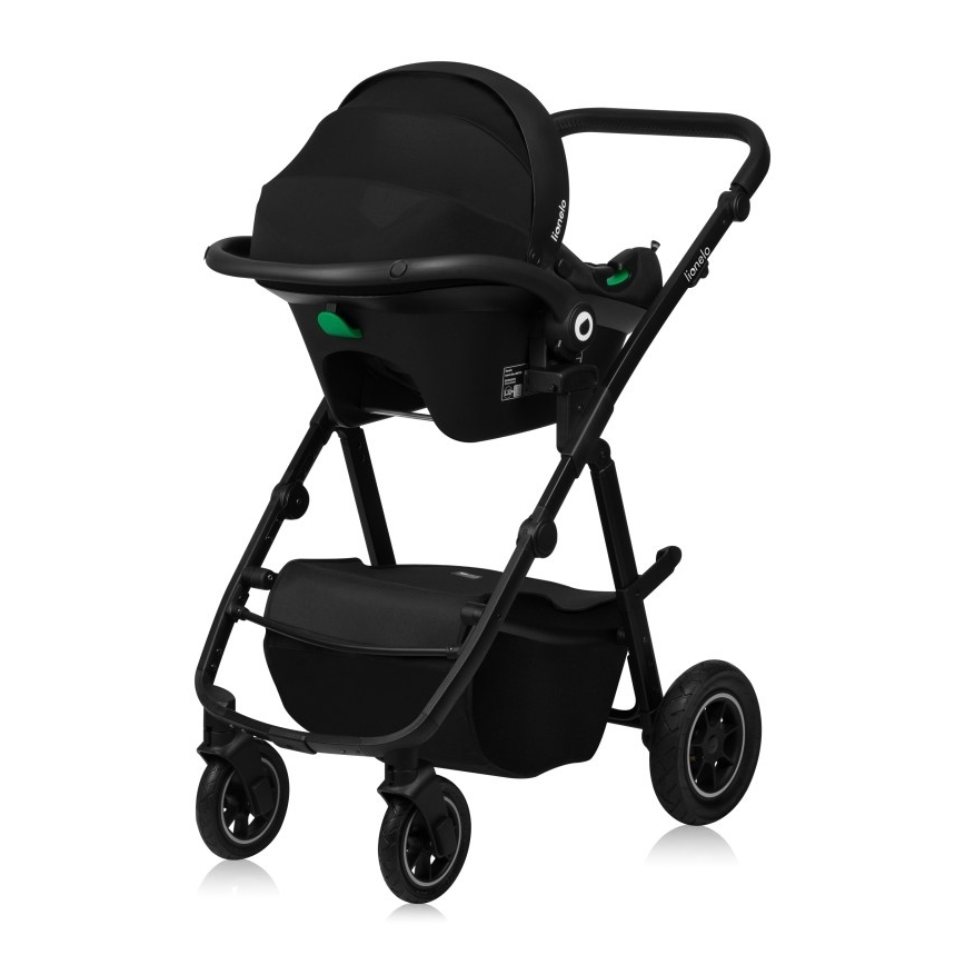 Lionelo - Kombineret klapvogn 3-i-1 AMBER PLUS grå Graphite