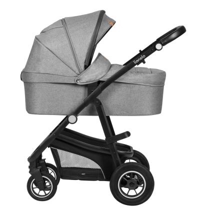 Lionelo - Kombineret klapvogn 3-i-1 BIANKA Grey Stone