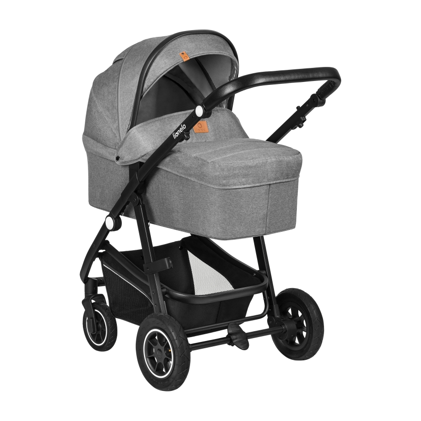 Lionelo - Kombineret klapvogn 3-i-1 BIANKA Grey Stone