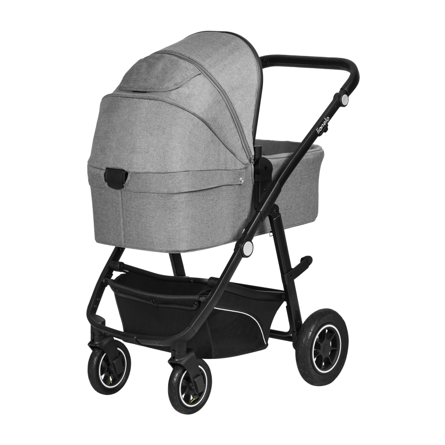 Lionelo - Kombineret klapvogn 3-i-1 BIANKA Grey Stone
