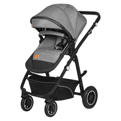 Lionelo - Kombineret klapvogn 3-i-1 BIANKA Grey Stone