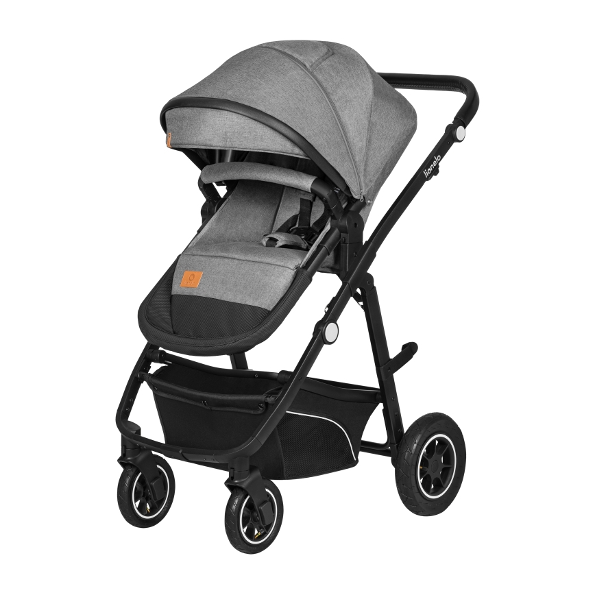 Lionelo - Kombineret klapvogn 3-i-1 BIANKA Grey Stone