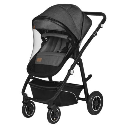 Lionelo - Kombineret klapvogn 3-i-1 BIANKA Grey Stone