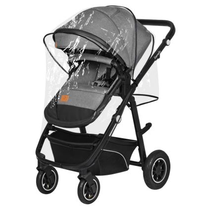Lionelo - Kombineret klapvogn 3-i-1 BIANKA Grey Stone